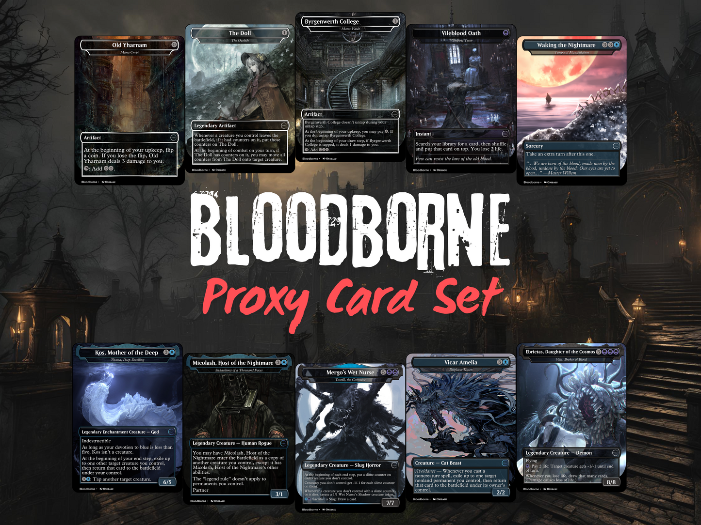 Bloodborne Set - 20 MTG Proxy Cards + 1 Token