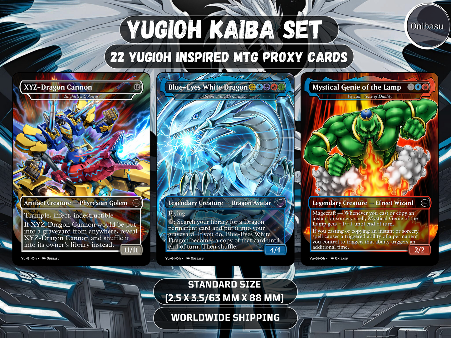 Seto Kaiba Yu-Gi-Oh! MTG Proxy Set – 22 Premium Cards + Token – Collector & Casual Play