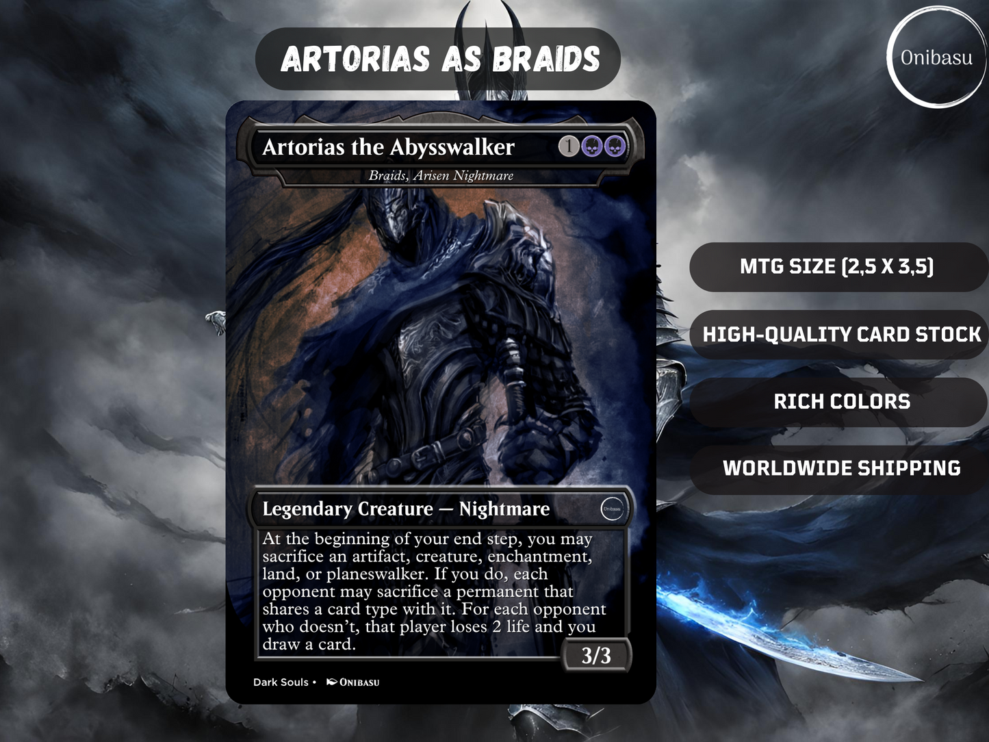 Artorias from Dark Souls MTG Proxy Card