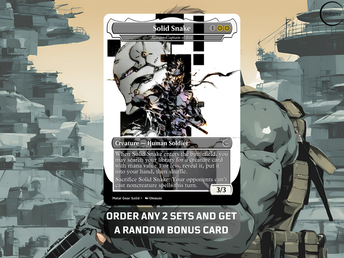 Metal Gear Solid Set - 6 MTG Proxy Cards