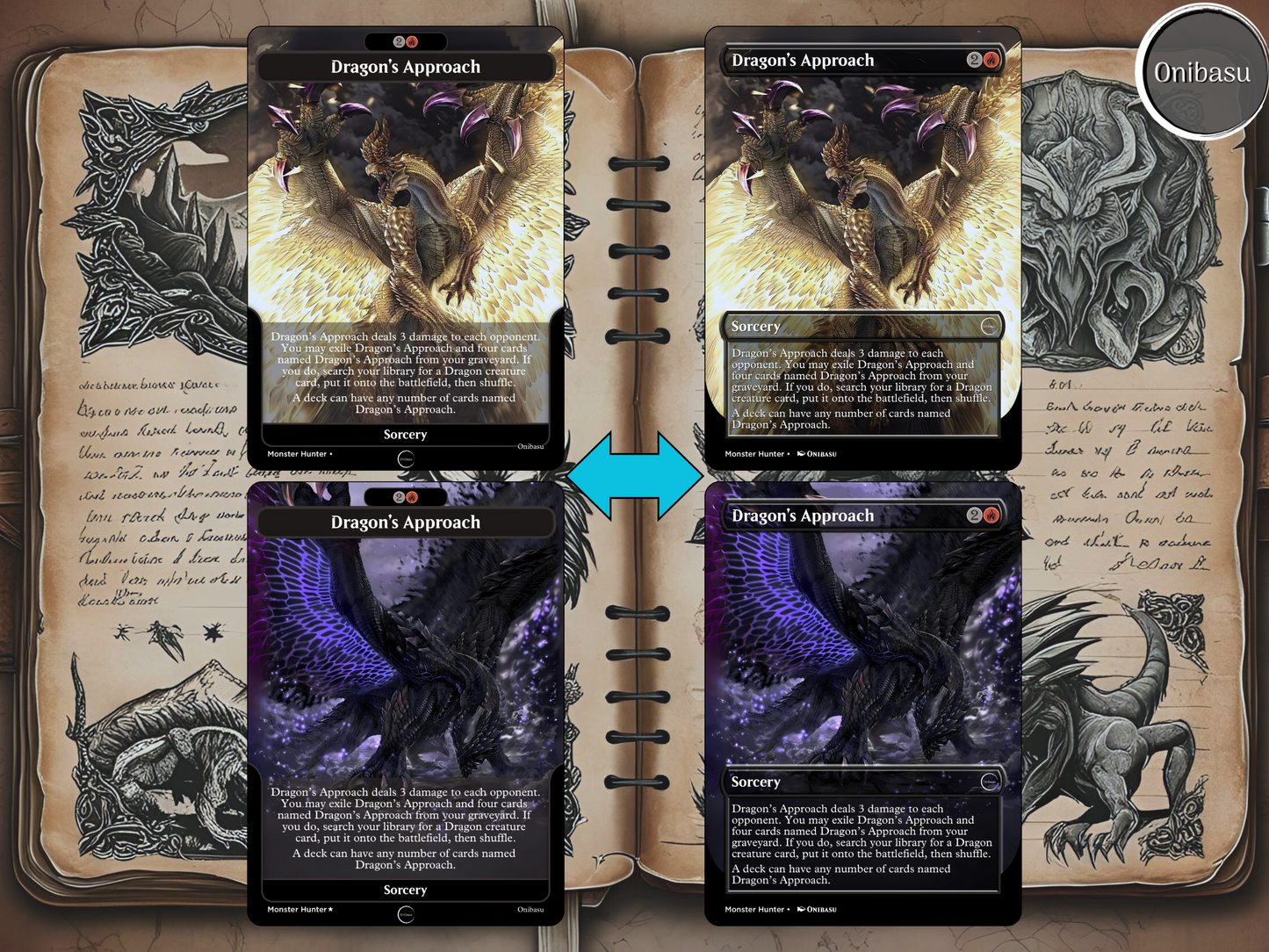 Monster Hunter x MTG Proxy Set – 13 Dragon’s Approach Cards