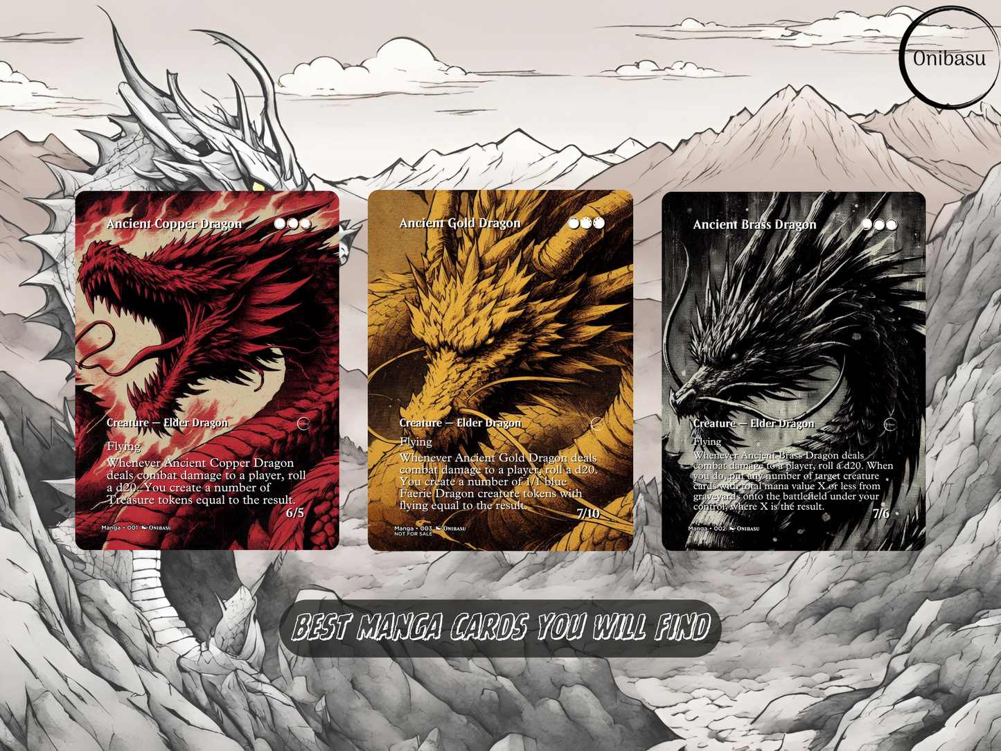 Fantasy Manga Set - 10 MTG Proxy Cards