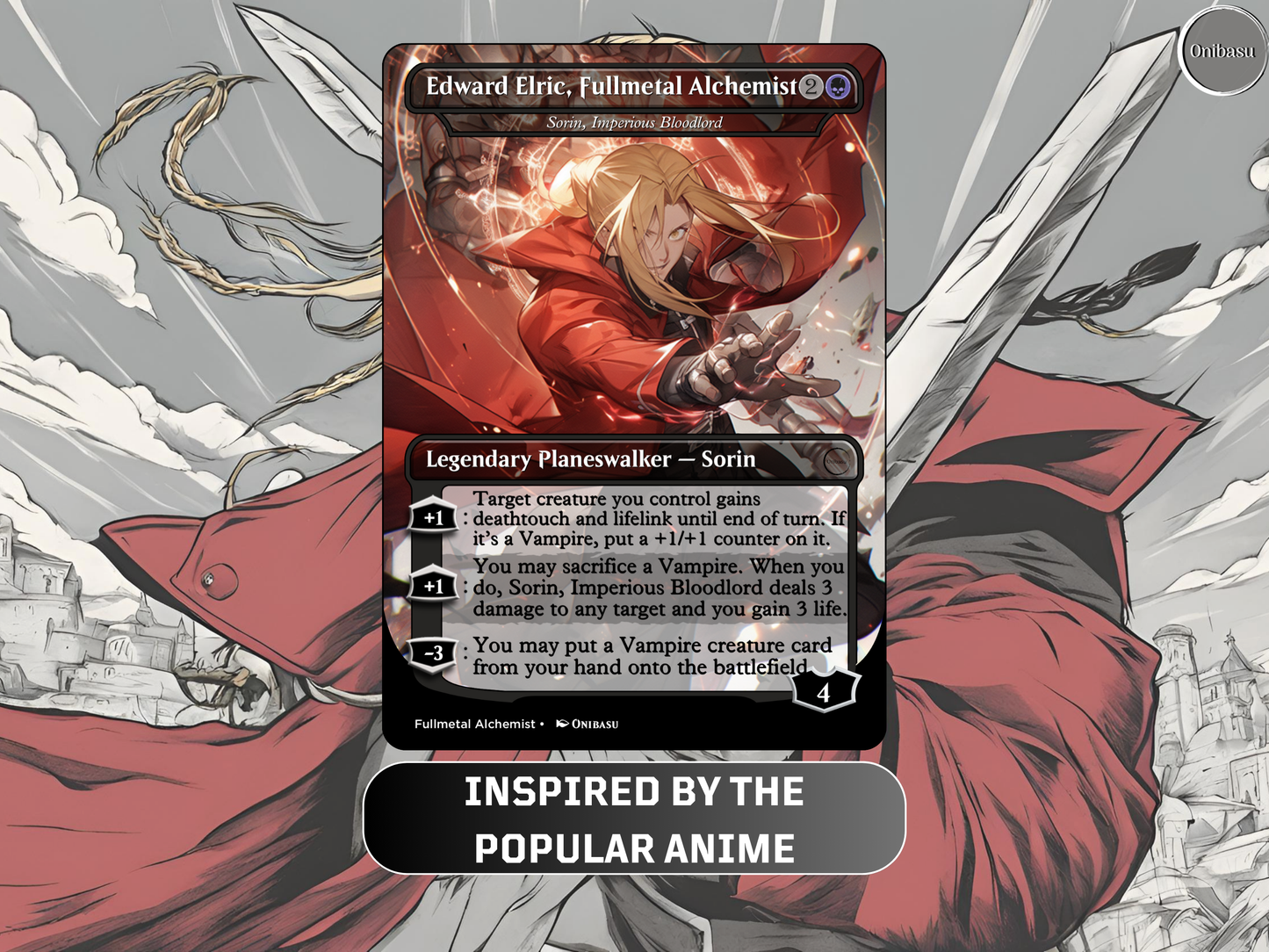 Fullmetal Alchemist Proxy Card Set for MTG - 6 Card Collection