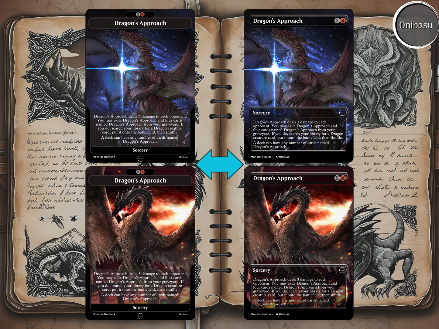 Monster Hunter x MTG Proxy Set – 13 Dragon’s Approach Cards