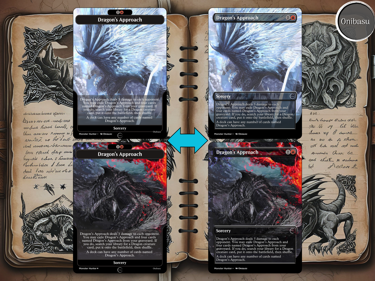 Monster Hunter x MTG Proxy Set – 13 Dragon’s Approach Cards