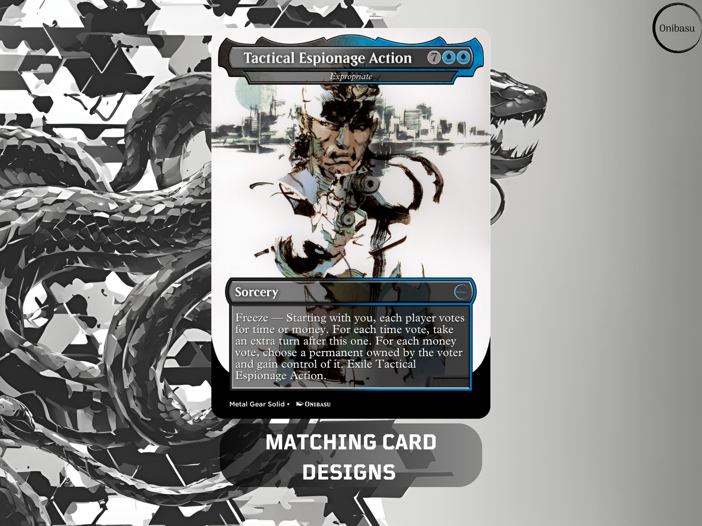 Metal Gear Solid Set - 6 MTG Proxy Cards