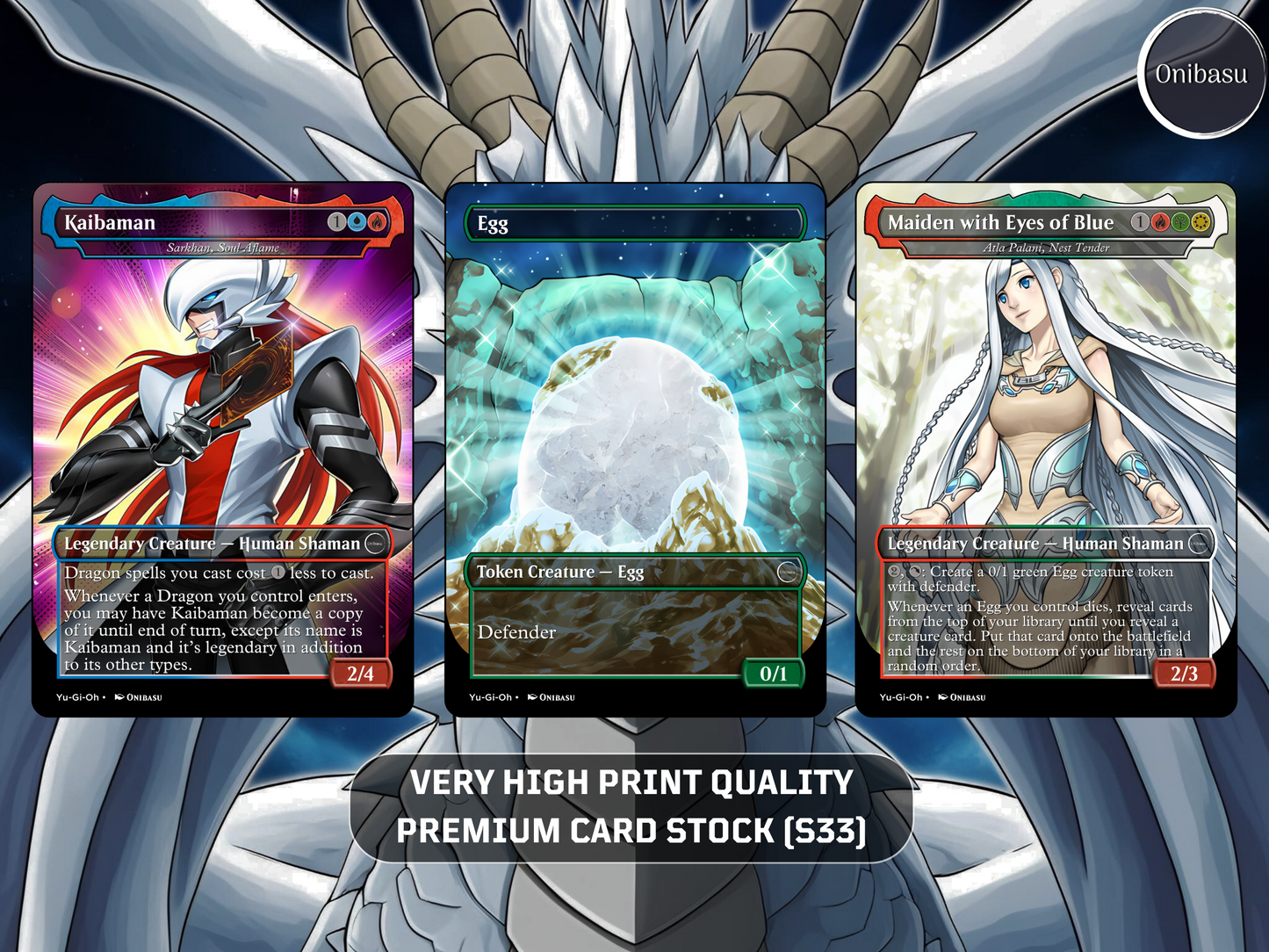 Seto Kaiba Yu-Gi-Oh! MTG Proxy Set – 22 Premium Cards + Token – Collector & Casual Play