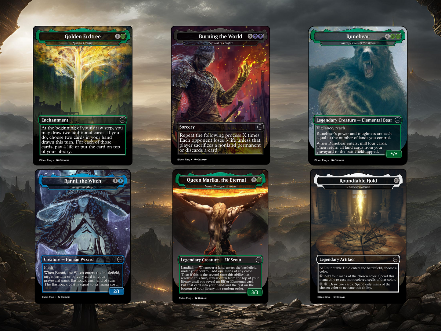 1. Elden Ring Set - 19 MTG Proxy Cards