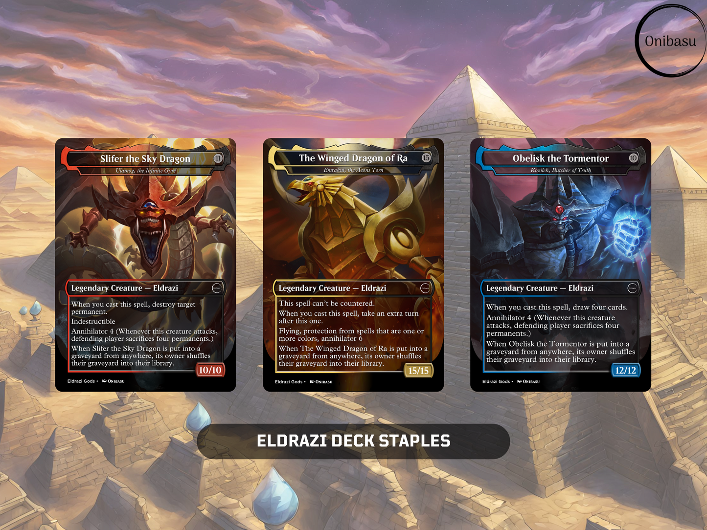 Eldrazi Titans & Egyptian Gods Set - 10 MTG ProxyCards