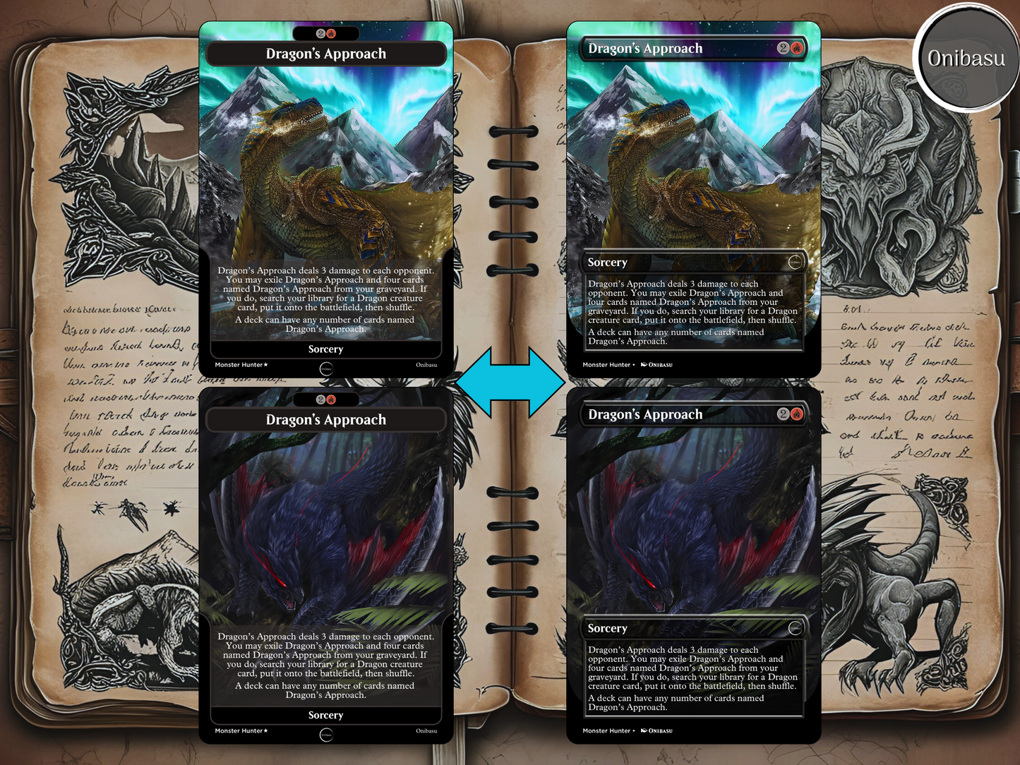 Monster Hunter x MTG Proxy Set – 13 Dragon’s Approach Cards