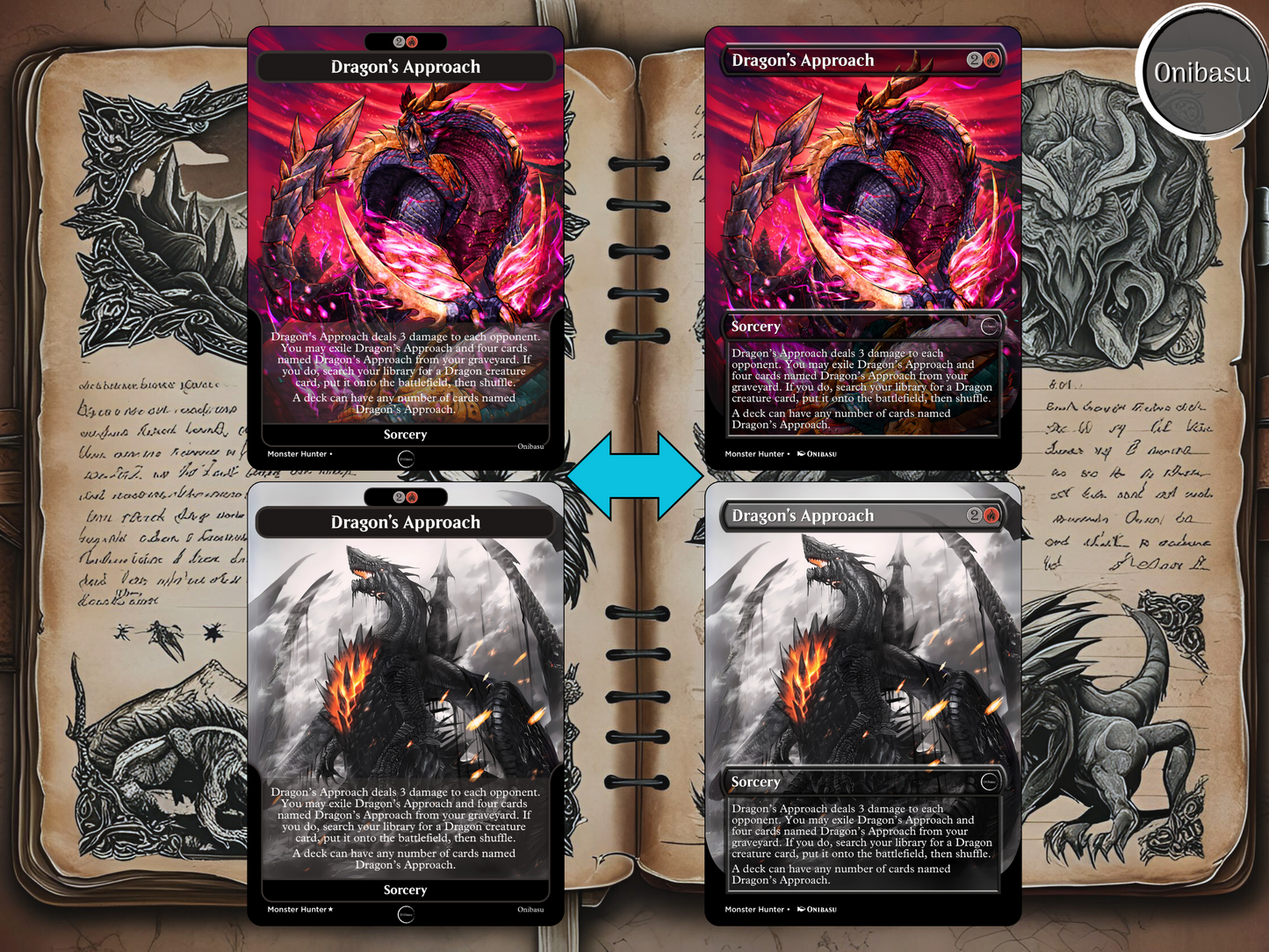 Monster Hunter x MTG Proxy Set – 13 Dragon’s Approach Cards