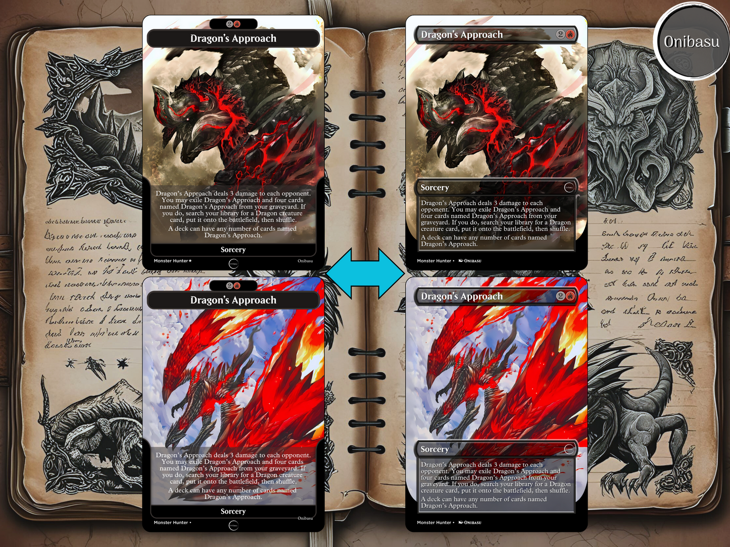 Monster Hunter x MTG Proxy Set – 13 Dragon’s Approach Cards