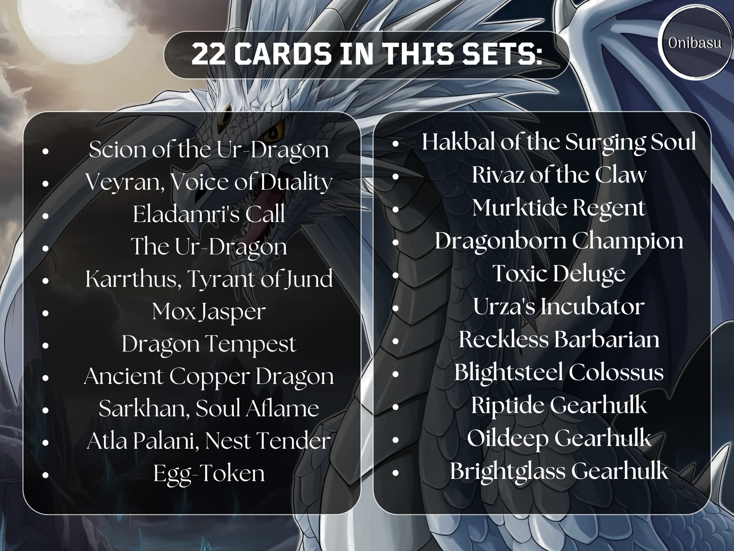 Seto Kaiba Yu-Gi-Oh! MTG Proxy Set – 22 Premium Cards + Token – Collector & Casual Play
