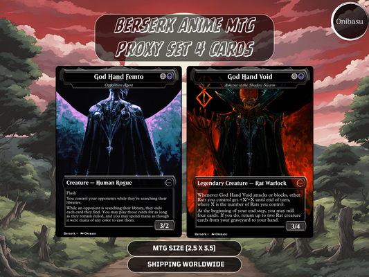 Berserk Set - 4 MTG Proxy Cards