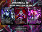 Wicked Villains MTG Proxy Card Set - 3 Dragonball Inspired Cards (Frieza, Cell, Kid Buu)