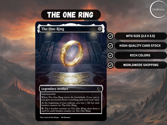 The One Ring MTG Proxy Card | Lord of the Rings Fantasy Design