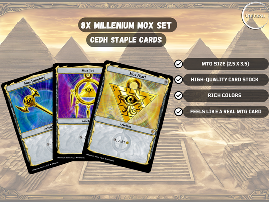 Millennium Mox Set - 8 MTG Proxy Cards
