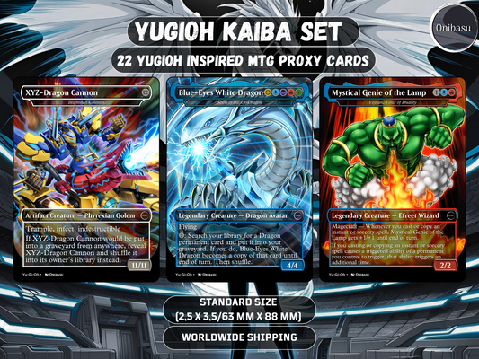 Seto Kaiba Yu-Gi-Oh! MTG Proxy Set – 22 Premium Cards + Token – Collector & Casual Play