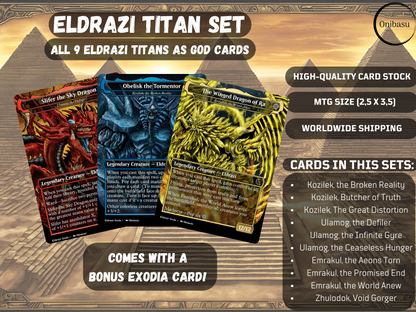 Eldrazi Titans & Egyptian Gods Set - 10 MTG ProxyCards