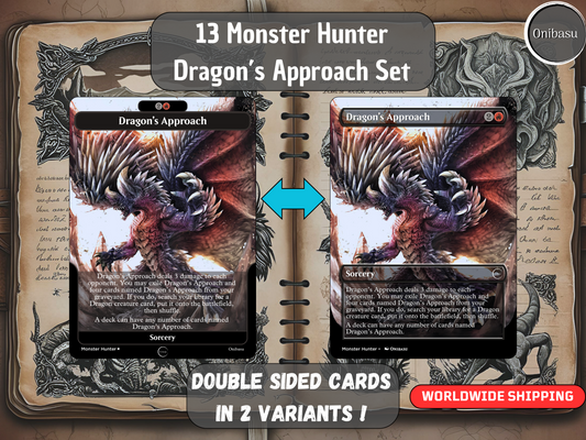 Monster Hunter x MTG Proxy Set – 13 Dragon’s Approach Cards