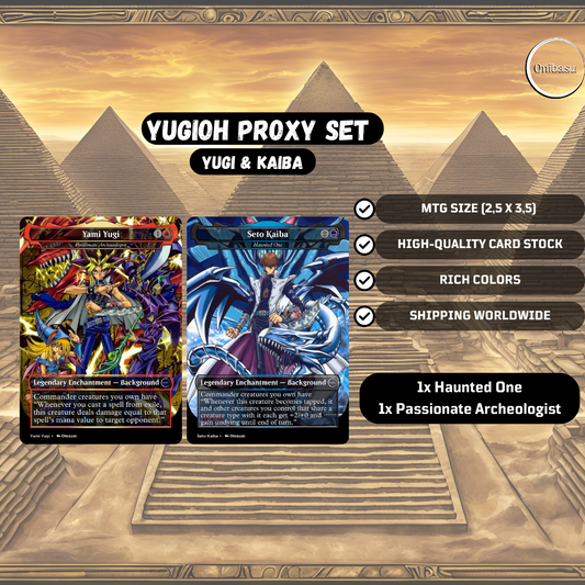 Yugi and Kaiba Set - 2 MTG Proxy Cards