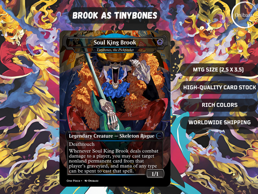 Brook from One Piece – Tinybones MTG Proxy Card