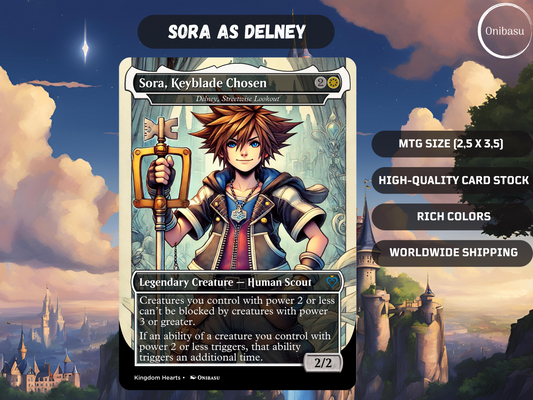 Kingdom Hearts Sora Proxy MTG Card