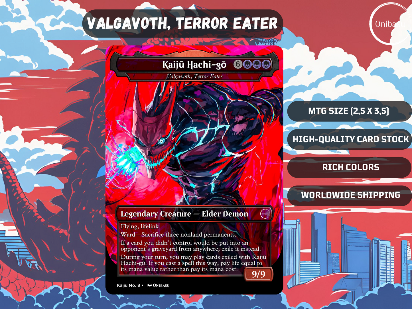 Valgavoth | Kaiju No. 8 MTG Proxy Card