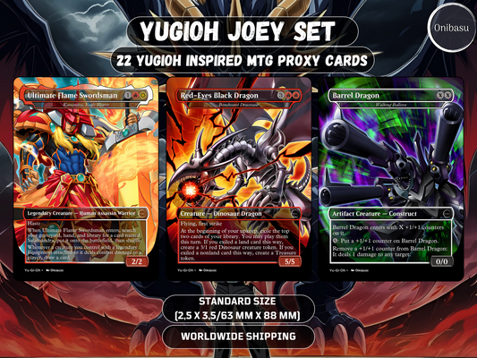 Joey Wheeler Yu-Gi-Oh! MTG Proxy Set – 22 Premium Cards + Token – Collector & Casual Play