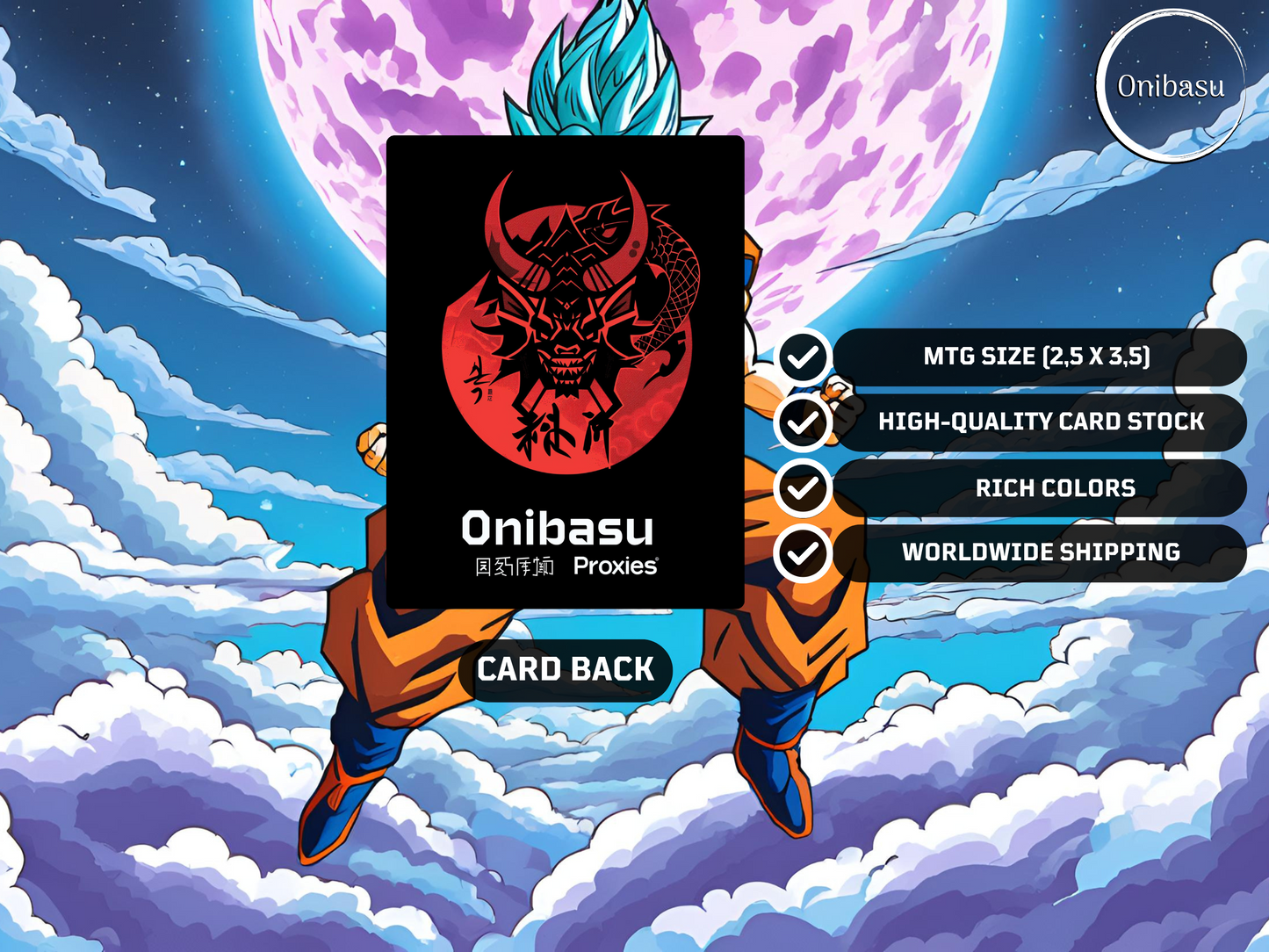 Son Goku and Vegeta (Tymna+Kraum) Set - 2 MTG Proxy Cards