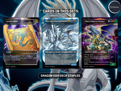 Seto Kaiba Yu-Gi-Oh! MTG Proxy Set – 22 Premium Cards + Token – Collector & Casual Play