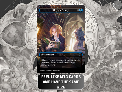 Fullmetal Alchemist Proxy Card Set for MTG - 6 Card Collection