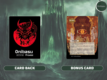 Nazgûl Lord of the Rings Set - 9 MTG Proxy Cards + Bonus Token