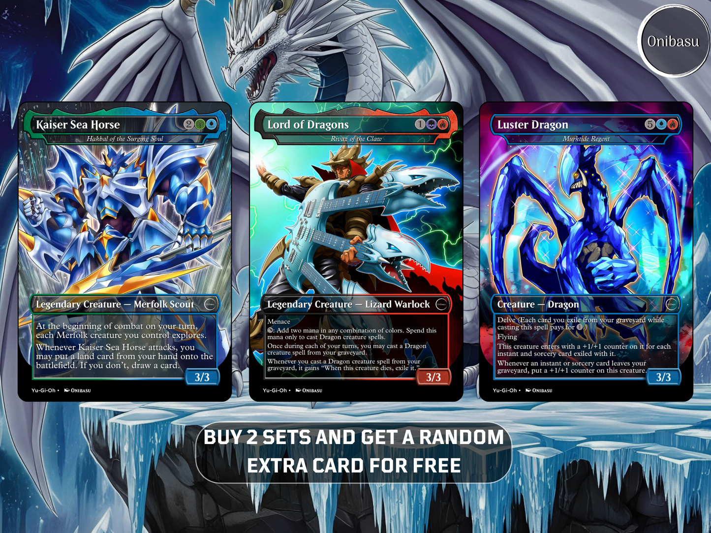 Seto Kaiba Yu-Gi-Oh! MTG Proxy Set – 22 Premium Cards + Token – Collector & Casual Play