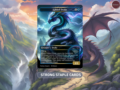 Dark Fantasy Dragon Set - 7 MTG Proxy Cards