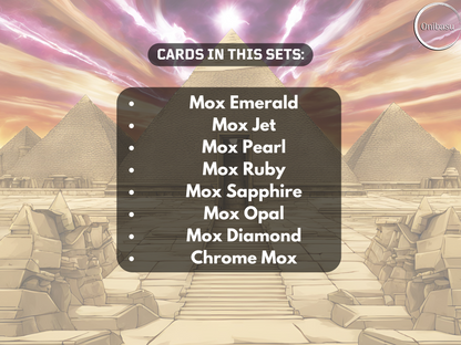 Millennium Mox Set - 8 MTG Proxy Cards