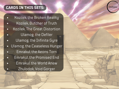 Eldrazi Titans & Egyptian Gods Set - 10 MTG ProxyCards