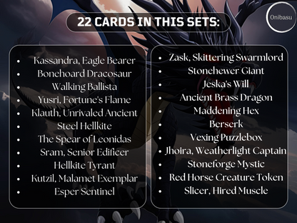Joey Wheeler Yu-Gi-Oh! MTG Proxy Set – 22 Premium Cards + Token – Collector & Casual Play
