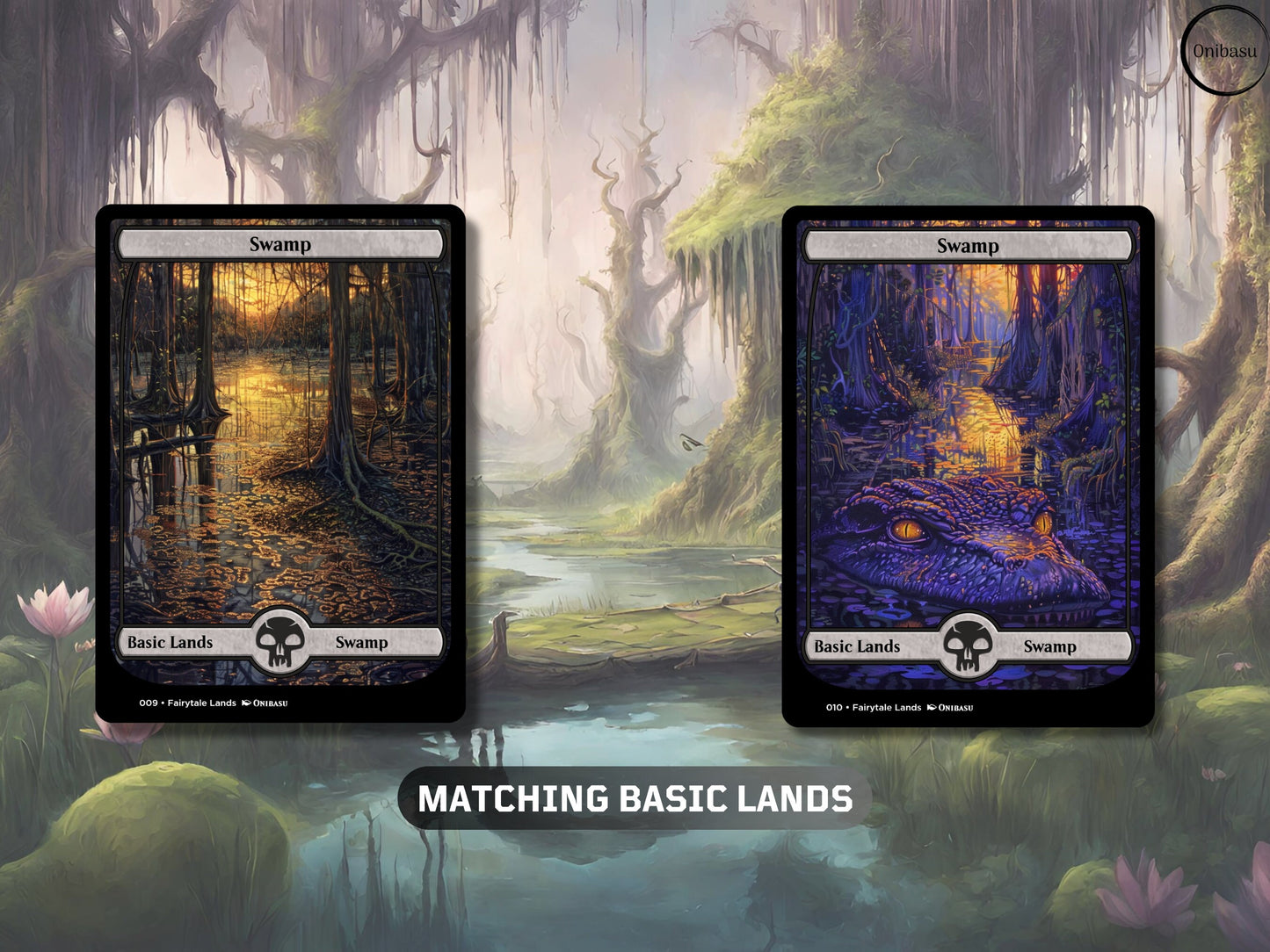 Magical Fairytale Basic Lands - 10 MTG Proxy Cards Fantasy Art Set