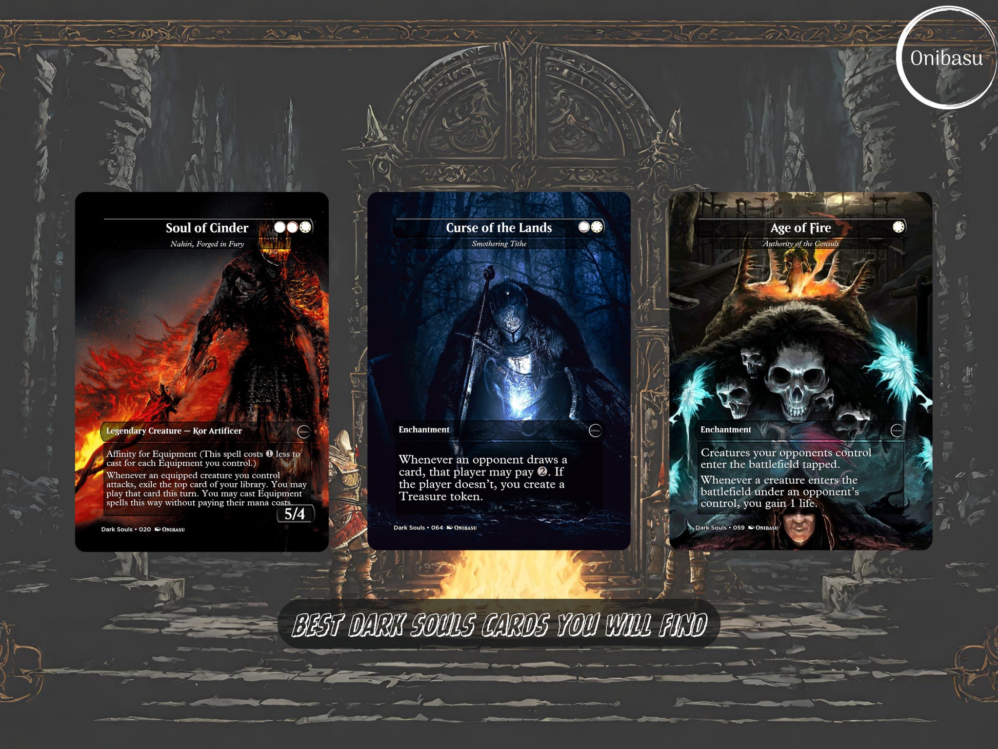 Dark Souls Fullart MTG Proxy Card Set - 11 Cards Collection for CEDH