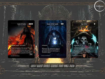 Dark Souls Fullart MTG Proxy Card Set - 11 Cards Collection for CEDH