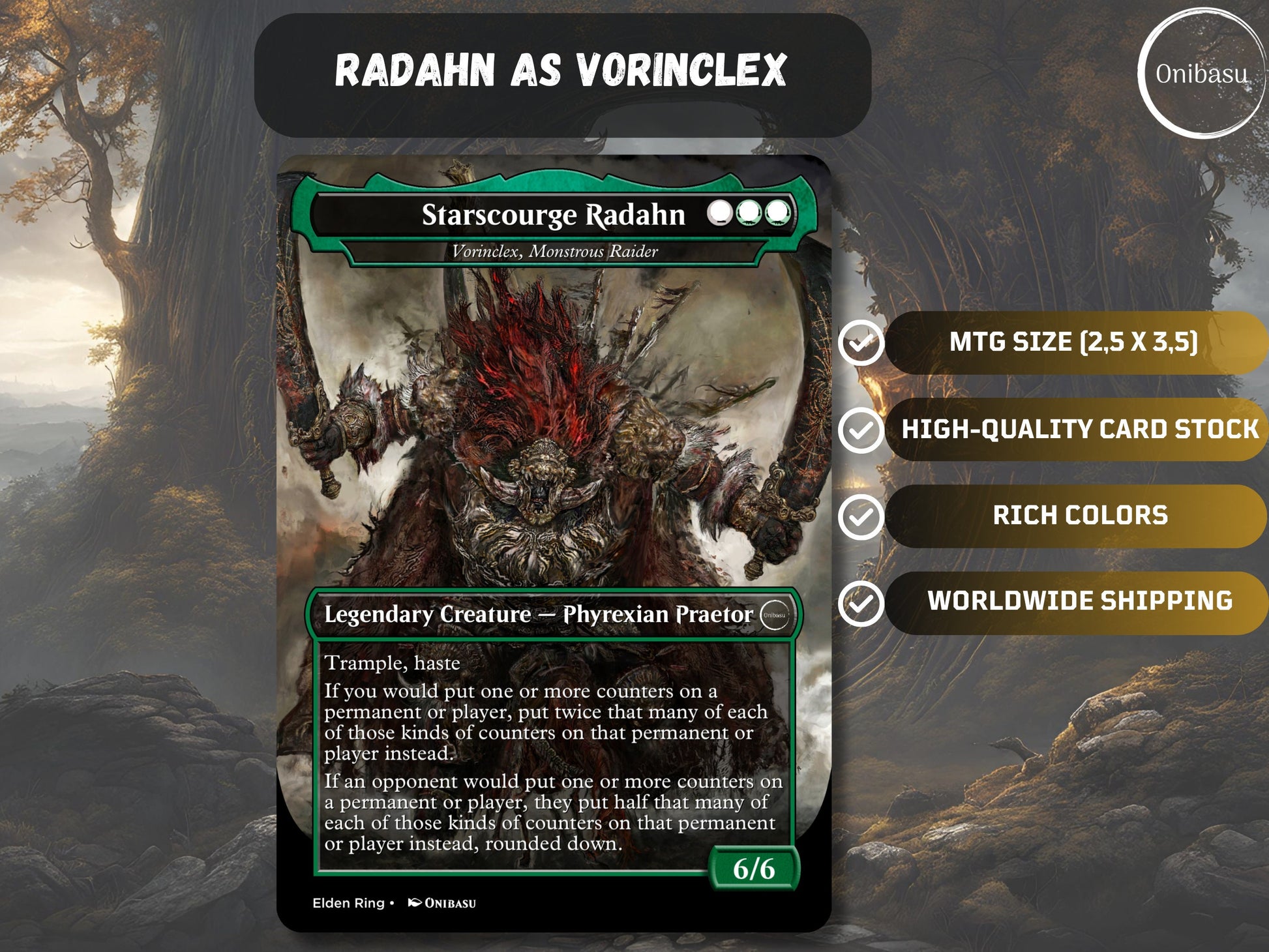 Vorinclex Radahn Elden Ring Proxy MTG Card Commander Staple