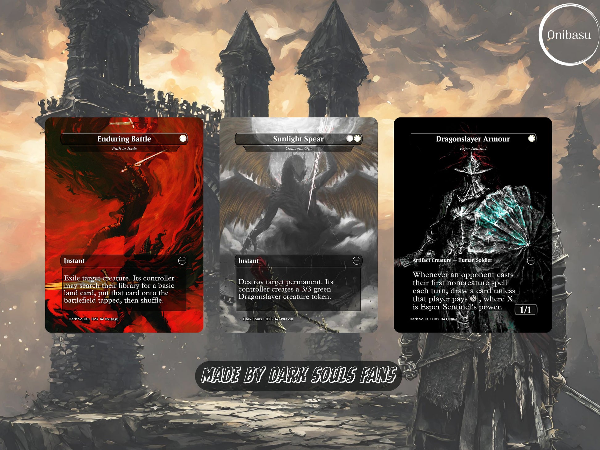 Dark Souls Fullart MTG Proxy Card Set - 11 Cards Collection for CEDH