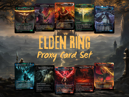 Elden Ring Fullart MTG CEDH Proxy Card Set—18 Powerful Staples for Competitive Magic - +1 Random Bonus Card!