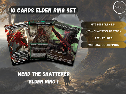 Elden Ring MTG Proxy Cards - Complete Set of 10 for Commander Decks