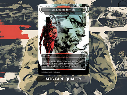 Metal Gear Solid Proxy Card Set for MTG - 6 Card Alter Collection