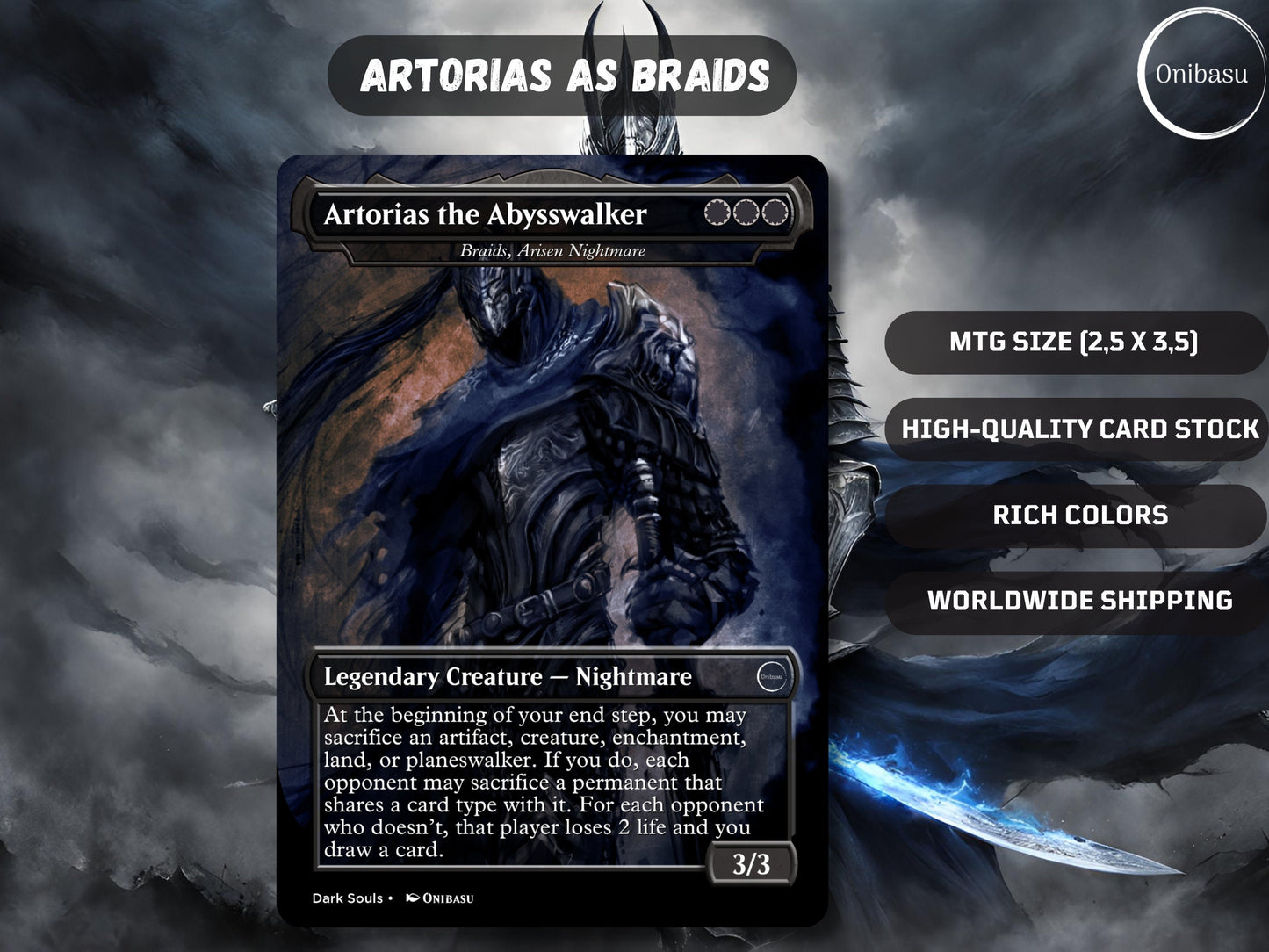 Artorias Braids Dark Souls Proxy Card MTG Alter