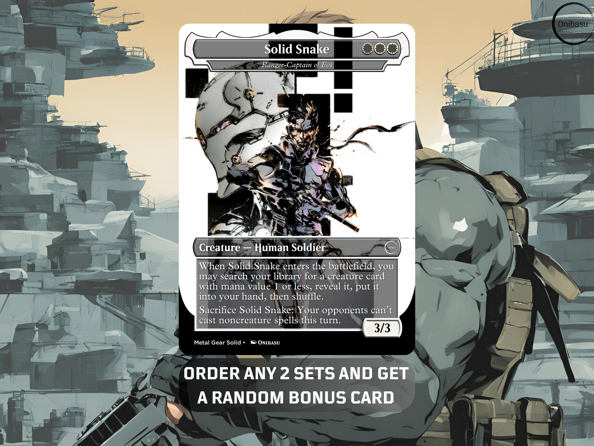 Metal Gear Solid Proxy Card Set for MTG - 6 Card Alter Collection