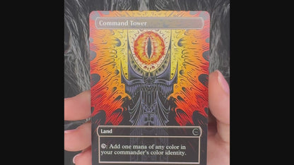 Lord of the Rings MTG Proxy Card – Eye of Sauron as Command Tower